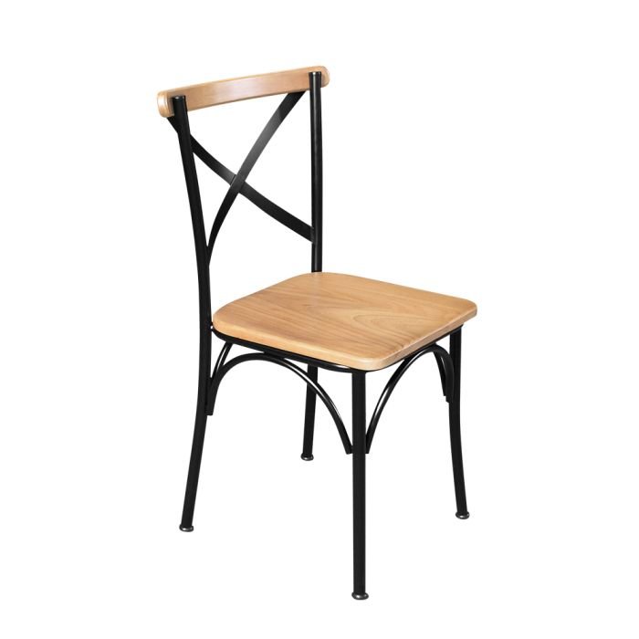 Conjunto Jantar Mesa Industrial Sophia 1,50m Prato Giratório Madeira 8 Cadeiras Paris Pés Alumínio - Imagem 10