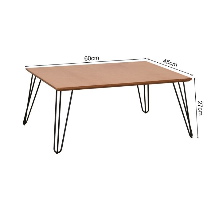 Mesa de Centro Retangular Industrial Pé de Ferro - Imagem 3