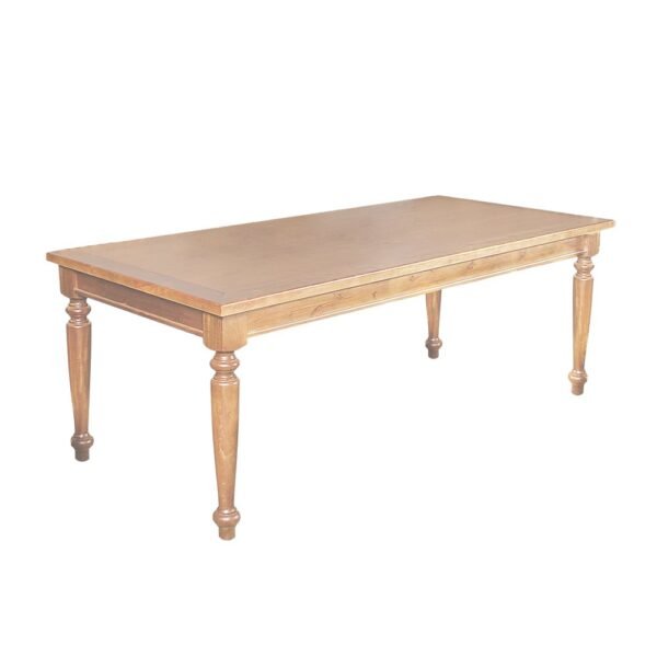 Mesa de Jantar Madeira Maciça Rústica Retangular 270x100cm Francisca - Natural
